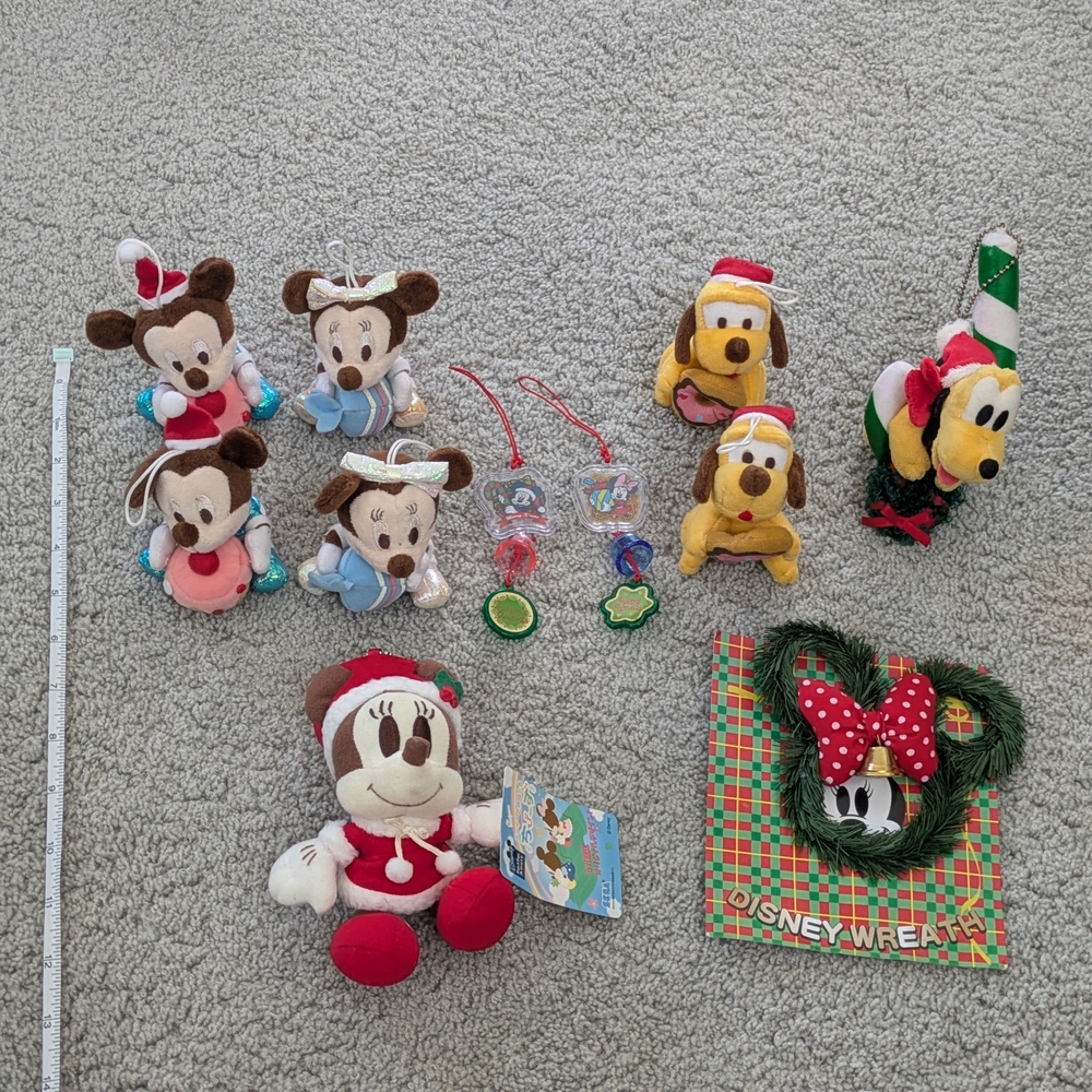 Disney Holiday Plush Toy Collection - Red, Blue, Yellow